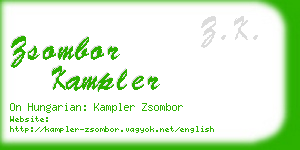 zsombor kampler business card